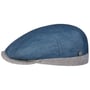 Twotone Contrast Leinen Flatcap by Lierys blau
