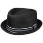 Light Summer Pork Pie Stoffhut by Lipodo schwarz