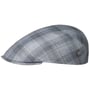 Ganzona Check Flatcap by Lierys grau-blau