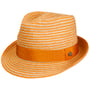 Light Twotone Trilby Strohhut by Lierys orange