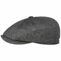 Hatteras Soft Herringbone Flatcap by Stetson grau