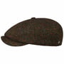 Colour Dots Wool Flatcap by Lierys oliv