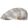 Sidney Amsterdam Check Flatcap by Mayser beige-blau