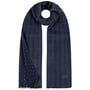 Herringbone Dots Schal by Stetson schwarz-blau