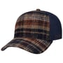 Wool Check Trucker Cap by Stetson dunkelblau