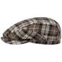 Undyed Harris Tweed Driver Flatcap by Stetson dunkelbraun