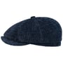 Hatteras Corduroy Jersey Flatcap by Stetson dunkelblau