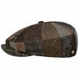 Mindell 8 Panel Patchwork Flatcap by Lierys braun