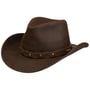 Calf Split Western Lederhut by Stetson braun