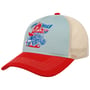 Lone Wolf Trucker Cap by King Kerosin blau-rot