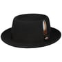 Carsen LiteFelt Pork Pie Wollhut by JJ Hats schwarz