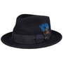 Hartlin LiteFelt Fedora Wollhut by JJ Hats dunkelblau