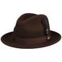 Lormont LiteFelt Fedora Wollhut by JJ Hats braun