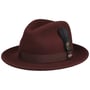Lormont LiteFelt Fedora Wollhut by JJ Hats bordeaux