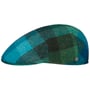 John Hanly Wool Check Flatcap by Lierys blau-grün
