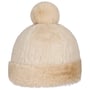 Fake Fur Bommelmütze by Seeberger beige