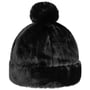 Fake Fur Bommelmütze by Seeberger schwarz