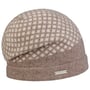 Twotone Check Headsock Walkmütze by Seeberger beige