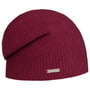 Ribbed Edge Headsock Walkmütze by Seeberger himbeerrot