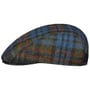 Lennart Check Shetland Flatcap by Mayser blau