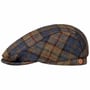 Frankie Soft Check Shetland Flatcap by Mayser blau-beige