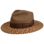 Wool Crown Traveller mit Strohkrempe by Stetson braun-beige