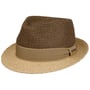 Twotone Toyo Trilby Raffiahut by Stetson dunkelbraun