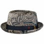 San Remo Pork Pie Stoffhut by Alfonso D’Este beige-blau