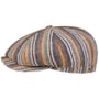 Hatteras Sacota Leinen Flatcap by Stetson beige-blau