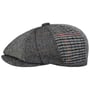 8 Panel Patchwork Flatcap by Lipodo grau