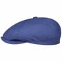 6 Panel Houndstooth Golf Flatcap by Stetson blau