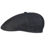Bricksford 8 Panel Leinen Flatcap by Stetson dunkelblau