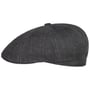 Bricksford 8 Panel Leinen Flatcap by Stetson dunkelgrau