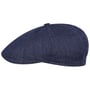 Bricksford 8 Panel Leinen Flatcap by Stetson denim