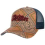 Vintage Print Trucker Cap by Stetson beige-blau