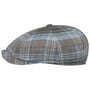 Winford 8 Panel Flatcap by Lierys blau