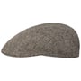 Herringbone UV Silk Driver Flatcap by Stetson beige
