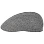 Herringbone UV Silk Driver Flatcap by Stetson schwarz-weiß