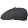Harridge Silk Flatcap by Stetson grau-schwarz