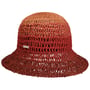 Gradient Colours Cloche Strohhut by Seeberger terracotta