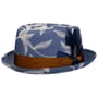 Leaves Pork Pie Stoffhut by Alfonso D’Este blau