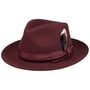 Grayson Fedora Wollhut by Stetson bordeaux
