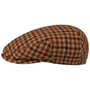 Mini Check Wool Driver Flatcap by Lierys beige-braun