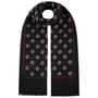Ellingham Flowers Wollschal by Stetson schwarz-rot