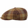 8 Panel Wool Garage Flatcap by Stetson braun
