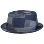 Denim Patchwork Pork Pie Stoffhut by Lierys denim
