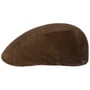 Curson Cord Driver Flatcap by Stetson dunkelbraun