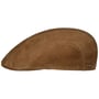 Waxed Pigskin Ivy Flatcap by Stetson braun