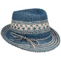 Twotone Trilby Strohhut by Loevenich dunkelblau