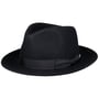 Moncaster Fedora Haarfilzhut by JJ Hats dunkelblau